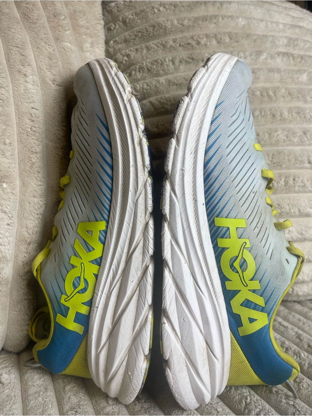 Hoka Z5181 Mens Ice Water/Diva Blue Rincon 3 Low Top Running Sneakers Size 9.5 - Picture 6 of 10